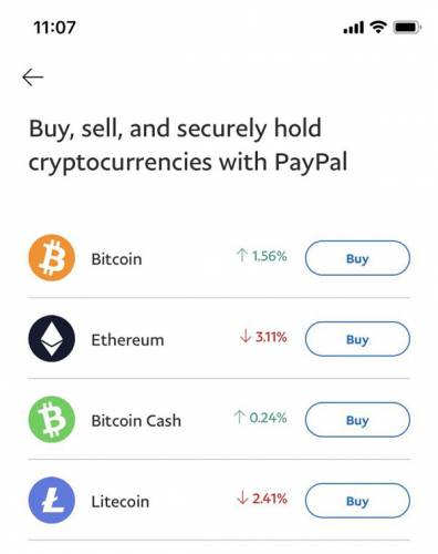 Копия экрана с приложением PayPal. Источник изображения: The Verge