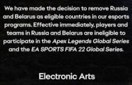 Electronic Arts вигнала російський кіберспорт з Apex Legends та FIFA 22